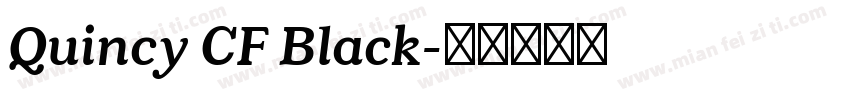 Quincy CF Black字体转换